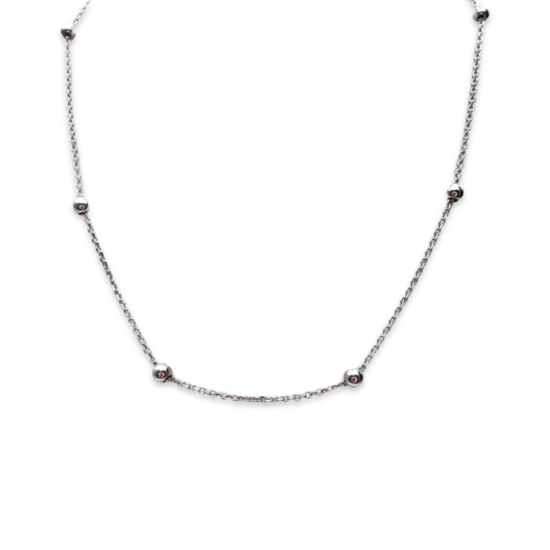 Espacio transformierendes Halsband Silber